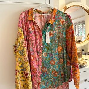 Love the Label Button Down Summer multi color. Tags on